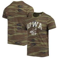 Men's Alternative Apparel Camo Iowa Hawkeyes Arch Logo Tri-Blend T-Shirt