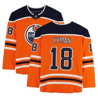 Zach Hyman Orange Edmonton Oilers Autographed Fanatics Breakaway Jersey