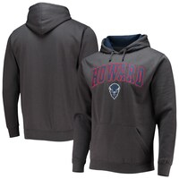 Men's Colosseum Charcoal Howard Bison Isle Pullover Hoodie