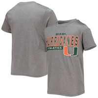 Youth Heathered Gray Miami Hurricanes Athletics T-Shirt