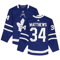 Auston Matthews Toronto Maple Leafs Autographed Game-Used #34 Blue Jersey from the 2021 NHL Season with "Game Used 2021 Season" Inscription - Size 58