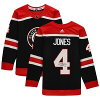 Seth Jones Black Chicago Blackhawks Autographed Adidas Reverse Retro Authentic Jersey