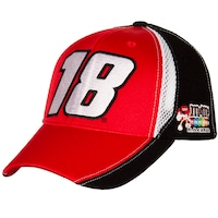 Men's Joe Gibbs Racing Team Collection Red/Black Kyle Busch M&Ms Number Performance Adjustable Hat