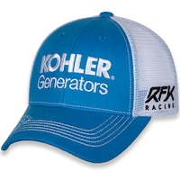 Men's RFK Racing Light Blue/White Brad Keselowski Kohler Adjustable Hat