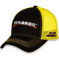 Men's Team Penske Black/Yellow Ryan Blaney Menards Adjustable Hat