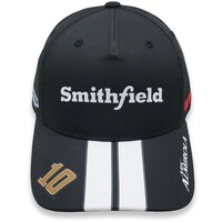 Men's Stewart-Haas Racing Team Collection Black/White Aric Almirola Smithfield Uniform Adjustable Hat