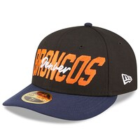 Men's New Era Black/Navy Denver Broncos 2022 NFL Draft Low Profile 59FIFTY Fitted Hat