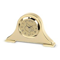Gold Louisville Cardinals Napoleon Desk Clock