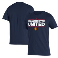 Men's adidas Navy Manchester United Lockup T-Shirt