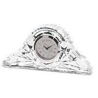 Silver Louisville Cardinals Crystal Clock