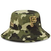 Men's New Era Camo Pittsburgh Pirates 2022 Armed Forces Day Bucket Hat