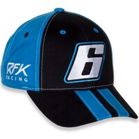 Youth RFK Racing Black/Light Blue Brad Keselowski Big Number Adjustable Hat