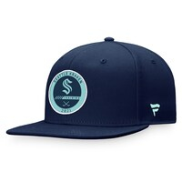 Men's Fanatics Branded Navy Seattle Kraken 2022 Authentic Pro Training Camp Snapback Hat
