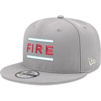 Men's New Era Gray Chicago Fire Team Basic Wordmark 9FIFTY Snapback Adjustable Hat