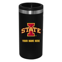 Black Iowa State Cyclones 12oz. Personalized Slim Can Holder