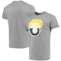Men's '47 Heathered Gray Milwaukee Brewers Regional Super Rival T-Shirt