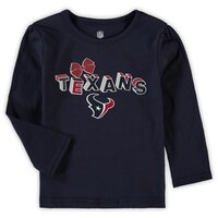 Girls Toddler Navy Houston Texans Long Sleeve T-Shirt