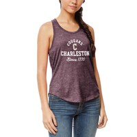 Women's League Collegiate Wear Heathered Maroon Charleston Cougars Intramural Racerback Tank Top