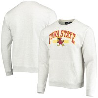 Men's League Collegiate Wear Heathered Gray Iowa State Cyclones Upperclassman Pocket Pullover Sweatshirt