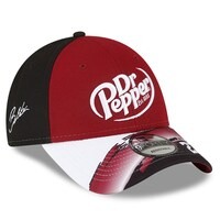 Men's New Era Maroon/Black Bubba Wallace 9FORTY Dr. Pepper Visor Streak Snapback Adjustable Hat