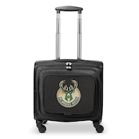 MOJO Black Milwaukee Bucks 14'' Laptop Overnighter Wheeled Bag