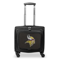 MOJO Black Minnesota Vikings 14'' Laptop Overnighter Wheeled Bag