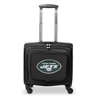 MOJO Black New York Jets 14'' Laptop Overnighter Wheeled Bag