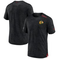 Men's Fanatics Branded Black Chicago Blackhawks Authentic Pro Rink Premium Camo T-Shirt