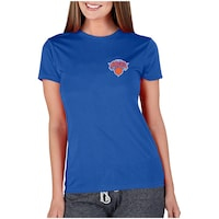 Women's Concepts Sport Blue New York Knicks Marathon Knit T-Shirt