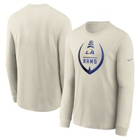 Men's Nike Bone Los Angeles Rams Icon Legend Long Sleeve Performance T-Shirt