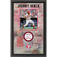 Johnny Bench Cincinnati Reds Autographed Baseball Shadow Box