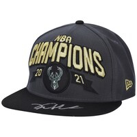 Khris Middleton Milwaukee Bucks Autographed NBA Champions Cap
