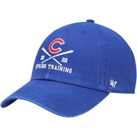 Men's '47 Royal Chicago Cubs 2022 MLB Spring Training Cross Bone Clean Up Adjustable Hat