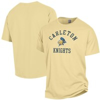 Men's ComfortWash Maize Carleton Knights Arch Logo Garment Dyed T-Shirt