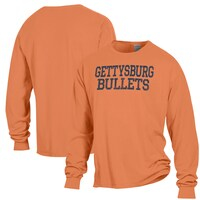 Men's ComfortWash Orange Gettysburg Bullets Stack Garment Dyed Long Sleeve T-Shirt