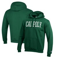 Men's Champion Green Cal Poly Mustangs Eco Powerblend Pullover Hoodie