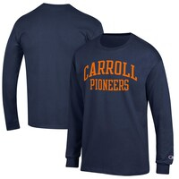 Men's Champion Navy Carroll University Pioneers Jersey Long Sleeve T-Shirt
