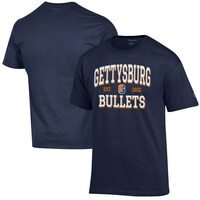Men's Champion Navy Gettysburg Bullets Est. Date Jersey T-Shirt