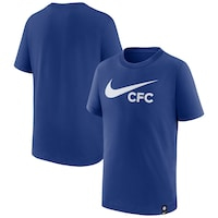 Youth Nike Blue Chelsea Swoosh T-Shirt