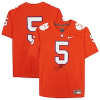 D.J. Uiagalelei Clemson Tigers Autographed Orange Nike Game Jersey - Signature on Front