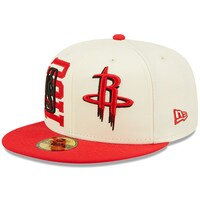 Men's New Era Cream/Red Houston Rockets 2022 NBA Draft 59FIFTY Fitted Hat