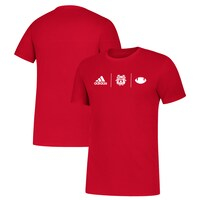 Men's adidas Red Fresno State Bulldogs Team Amplifier Performance T-Shirt