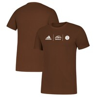 Men's adidas Brown Western Michigan Broncos Team Amplifier Performance T-Shirt