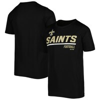 Youth Black New Orleans Saints Engaged T-Shirt