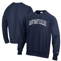 Men's Champion Navy Saint Mary's Gaels Reverse Weave Fleece Crewneck Sweatshirt