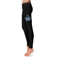 Women's Black West Florida Argonauts Thigh Logo Yoga Leggings