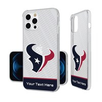 Houston Texans Personalized Endzone Plus Design iPhone Clear Case