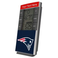 New England Patriots Personalized Digital Desk Clock