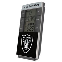 Las Vegas Raiders Personalized Digital Desk Clock