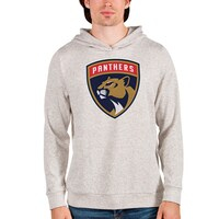 Men's Antigua Oatmeal Florida Panthers Absolute Pullover Hoodie
